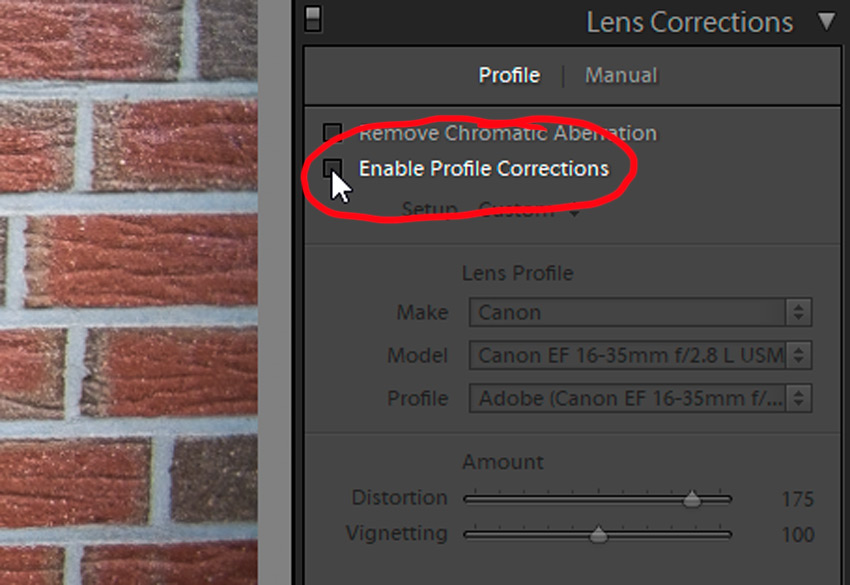 Profil corrections in Lightroom Profil corrections in Lightroom